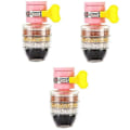 Miniatyrbild 1 av 5: 3-pack Aktiverat Kol Kranvattenfilter Universellt Gränssnitt Hem Kök Kran Vattenrenare Filterpatron Lager Vattenfilter style1626