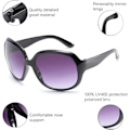 Pikkukuva 5 / 5: 2 kpl aurinkolasit naisille ja miehille Vintage suuret kehykset naisten aurinkolasit UV400 aurinkolasit black Polarized