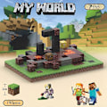 Pikkukuva 3 / 5: Minecraft-minihahmo Pelikartta DIY Magneettilelut Minecraft Dungeons Sarjakuvamaailma Mallintaja Luovat lelut Lapsille Lahjat T040-64PCS