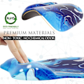 Miniatyrbild 5 av 6: Ergonomisk musmatta med handledsstöd i memory foam, bekväm datormusmatta för bärbar dator, smärtlindrande handledsstöd blå vågor Blue Waves