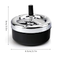 Miniatyrbild 5 av 5: Askkopp Small Silver Utomhus Askkopp Krom Utomhus Askkopp Med Lock