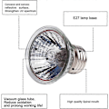 Miniatyrbillede 2 af 5: 25W E27 Varmepære til Skildpadder, UVA UVB Reptil Varmepære Lampe, til Reptiler Firben Skildpadde Akvarium (Pakke med 6)