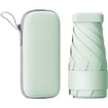 Miniparaply för handväska, bärbart och kompakt, perfekt för regn och sol med UV-skydd Ljusgrön Light Green