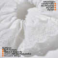 Miniatyrbilde 3 av 6: Hvite blonder Scrunchies store hår Scrunchies for kvinner, elastiske hårbånd Scrunchy myke hårbånd tau, Bobbles hestehaleholdere hår Lolita Scrunchie