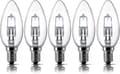E14 28W Halogenlampor, Liten Edison Skruvlampa (SES) 2700K Varmvit Dimbar 5-pack