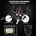 Miniatyrbilde 3 av 5: Ekstra frontlys, 2 x 70 W, LED arbeidslys, 12 V, 7200 lm, 6000 K, IP68, vanntett, kraftig lys, SUV, UTV, ATV, tåkelys, offroad-frontlys