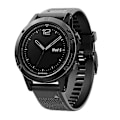 Miniatyrbillede 3 af 4: Til Garmin Fenix 5 Silikone Sportsurrem Justerbar Håndledsrem med Sort Spænde Black Garmin Fenix 5