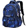Miniatyrbild 1 av 8: Ryggsäck för flickor - Skolväska för mellanstadiet - Bokväska för grundskolan - Kawaii Ita Ryggsäck Galaxy Blue