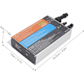 Miniatyrbild 5 av 5: Solcells-inverter, nätinverter, ö-skydd, aluminiumlegering för hemmet PVGS-260W-18V-60V-AC220V