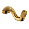 Miniatyrbild 1 av 5: Handfat Design Badrumsblandare Vattenfall Varm och Kall Vattenkranar gold