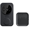 Miniatyrbild 1 av 4: Trådlös Fjärrstyrd Videodörrklocka, Smart Hem Wifi Dörrklocka Utomhus Trådlös Dörrklocka Kamera Klocka Tvåvägs Ljud Intercom Nattseende Smart Life APP