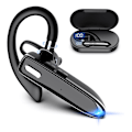 Miniatyrbild 1 av 8: Bluetooth-headset, Trådlöst Bluetooth-öronsnäcka 120 Timmars Samtalstid Inbyggd Mikrofon för iOS Android Mobiltelefon, V5.3 Handsfree Hörlurar