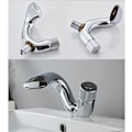 Miniatyrbild 4 av 5: Handfat Design Badrumsblandare Vattenfall Varm och Kall Vattenkranar gold