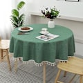 Miniatyrbild 1 av 5: Duk med modern klassisk design, vattentät och fläckbeständig, nordisk rund duk, används för dekoration vid bröllop, restauranger G 260cm - Table within 220cm