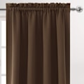 Miniatyrbild 3 av 5: Mörkläggningsgardiner för sovrum – Gardinstångsficka, termiskt isolerade, energibesparande draperier för vardagsrum och kök, 2 paneler brown 96X213cm