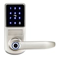 Miniatyrbild 1 av 5: Fingerprint elektroniskt dörrlås med app, digitalt säkert tangentbord, fjärrlåsning för hem och hotell, Smart Lock White