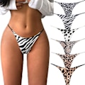 Miniatyrbild 1 av 7: Sömnlösa T-backs för Kvinnor Osynliga T-backs Underkläder Bomull Andningsbara Sexiga G-String T-backs Kalsonger XXL