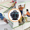 Miniatyrbild 3 av 7: Laser Vattenpass 4D 360 16 Linjer Laserkors + Stativ