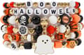 Halloweenarmband Stapelbart Svart Stenpärla Elastiskt Armband A