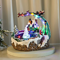 Miniatyrbillede 2 af 2: Julepynt springvand i landsbyen animeret musikalsk lysende sektor - Multifarvet