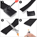 Miniatyrbilde 5 av 5: Unisex Belte Nylon Canvas Belte - Forretningsbelte Lengde 130 cm Bred 3.8 cm Automatiske Spener Justerbart Belte Stoff Universal Utendørsbelte Svart