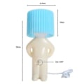 Miniatyrbild 2 av 5: Kreativ Liten Nattlampa LED Fnissande Pojklampa SVART EU-STICK Svart EU-Stick-EU-Stick Pink