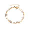 Pikkukuva 2 / 5: Värikäs kristalli nilkkakoru, Boho Cubic Zirconia nilkkaketju, siro ranta jalkaketju
