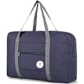 Miniatyrbillede 1 af 6: Underseat Cabin Bag til flyselskaber - Sammenfoldelig rejseduffel taske Holdall Tote Carry on bagage til overnatning til kvinder og mænd blue