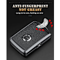 Miniatyrbillede 5 af 5: Dww-Volvo Smart Car Key Holder - Grå - Til Volvo XC60 XC70 XC90 C30 S60 S80 S90 V60 V70 V90 - Læder - Sideknapper
