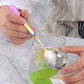 Pikkukuva 3 / 6: Bouillon-lusikka setit, 7-tuumaiset pyöreät keittolusikat, ruostumattomasta teräksestä valmistetut pöytäruokailulusikat (Gradient Rainbow) COLORFUL