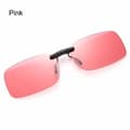 Magnetiska clip-on polariserade solglasögon Flip Up Solglasögon ROSA Rosa Pink Pink