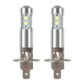 2x H1 LED frontlyspærer konverteringssett fjernlys nærlys tåkelys 100W 6000K