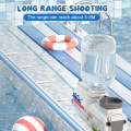Miniatyrbild 5 av 5: Elektrisk vattenpistol, 2-pack uppladdningsbar vattenglock med 200 CC, 32 FT räckvidd automatisk elektrisk vattenblästerpistol, vattenpistoler för strandpool