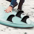Pikkukuva 3 / 5: 3 kpl TPU pehmeät yläsurffevät ja 6 evää ruuvia pehmeälle surffilaudalle 117x116mm