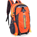 Miniatyrbild 1 av 6: Lätt vandringsryggsäck, multifunktionell vattenavvisande casual camping trekking ryggsäck för cykling resor klättring bergsbestigare utomhus sport orange