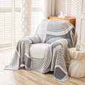 Boheemi sohvansuojus 3-istuttava, chenille-sohvansuojus, 180 x 230 cm, harmaa, 1 kpl. 180*230cm gray