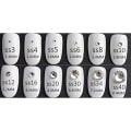 Miniatyrbild 2 av 3: Kristall FlatBack Rhinestones för Nail Art Lim Fix 4.8mm SS20(1440pcs)