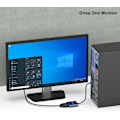 Miniatyrbilde 6 av 6: USB 3.0 til VGA-adapter, USB 3.0 til VGA hann til hunn adapter for Windows 11, Windows 10, Windows 8.1, Windows 8, Windows 7