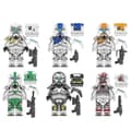 6st Star Wars Clone Trooper Hjälm Actionfigurer Byggklossar Leksaker För Barn Presenter