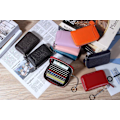Miniatyrbillede 5 af 5: Kreditkortholder RFID-beskyttelse Wallets Slim Mini Pung til rejse Debitkort & Pengearrangører Møntpung til kvinders gave pink