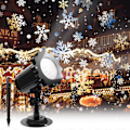 Miniatyrbild 1 av 5: Snöflingsprojektorlampor Juldekorationer IP65 Vattentät LED Snöflingsprojektorlampor för inomhus och utomhus