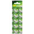 GP AG10 / LR1130 / LR54 / 189 Knappcellsbatterier, 10-pack, Aluminium