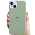 Kompatibelt mobilskal för Apple iPhone 15 Hjärta