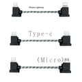 Pikkukuva 1 / 3: Kaapeli valaistukseen/USB Type-C/Micro-USB DJI Mavic Air2 mini2 USB Type-C punottu 15CM USB Type-C punottu 15CM USB Type-C punottu 15CM USB Type- flettet 15CM USB Type-C