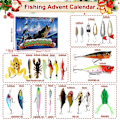 Miniatyrbilde 2 av 5: Fiske-Adventskalender 2024 - 24 Dagers Juleteller med Fiske-Luresett for Voksne Menn, Tenåringer og Gutter - Julegave