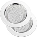 Miniatyrbillede 1 af 5: 2 stk. køkkenvask si, rustfrit stål, si til vask med stor bred kant 4,5\" diameter - 2 stk.