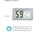 Miniatyrbillede 4 af 5: 4-pak Mini Digital Temperatur- og Fugtighedsmåler Gauge Indendørs Termometer Hygrometer LCD-display Fahrenheit (℉)