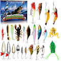 Miniatyrbilde 1 av 5: Fiske-Adventskalender 2024 - 24 Dagers Juleteller med Fiske-Luresett for Voksne Menn, Tenåringer og Gutter - Julegave