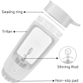 Miniatyrbilde 2 av 5: Elektrisk shakerflaske, blenderflasker, laget med Tritan - BPA-fri - bærbar mikserkopp/USB-oppladbare shakerkopper white