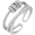 Miniatyrbillede 1 af 5: Threanic Triple-Spin Ring Selvstimulerende Anti-Angst Ring til Min Datter Feelief Zirconica Triple Fidget Ring Justerbar Åben Spinner Ring